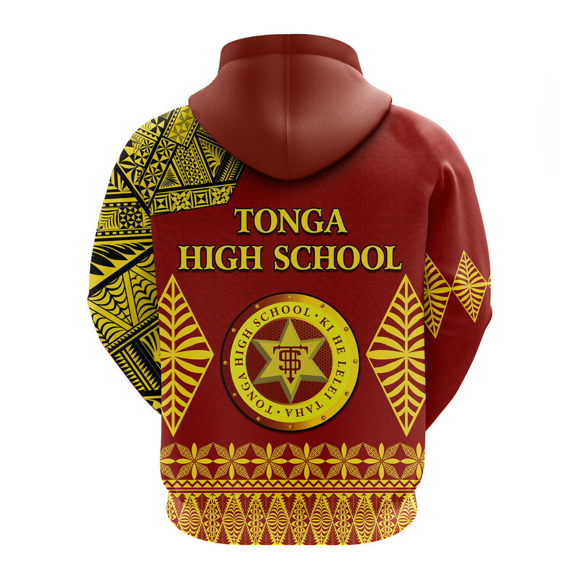 Tonga High School Hoodie Tongan Ngatu LT13 - Polynesian Pride