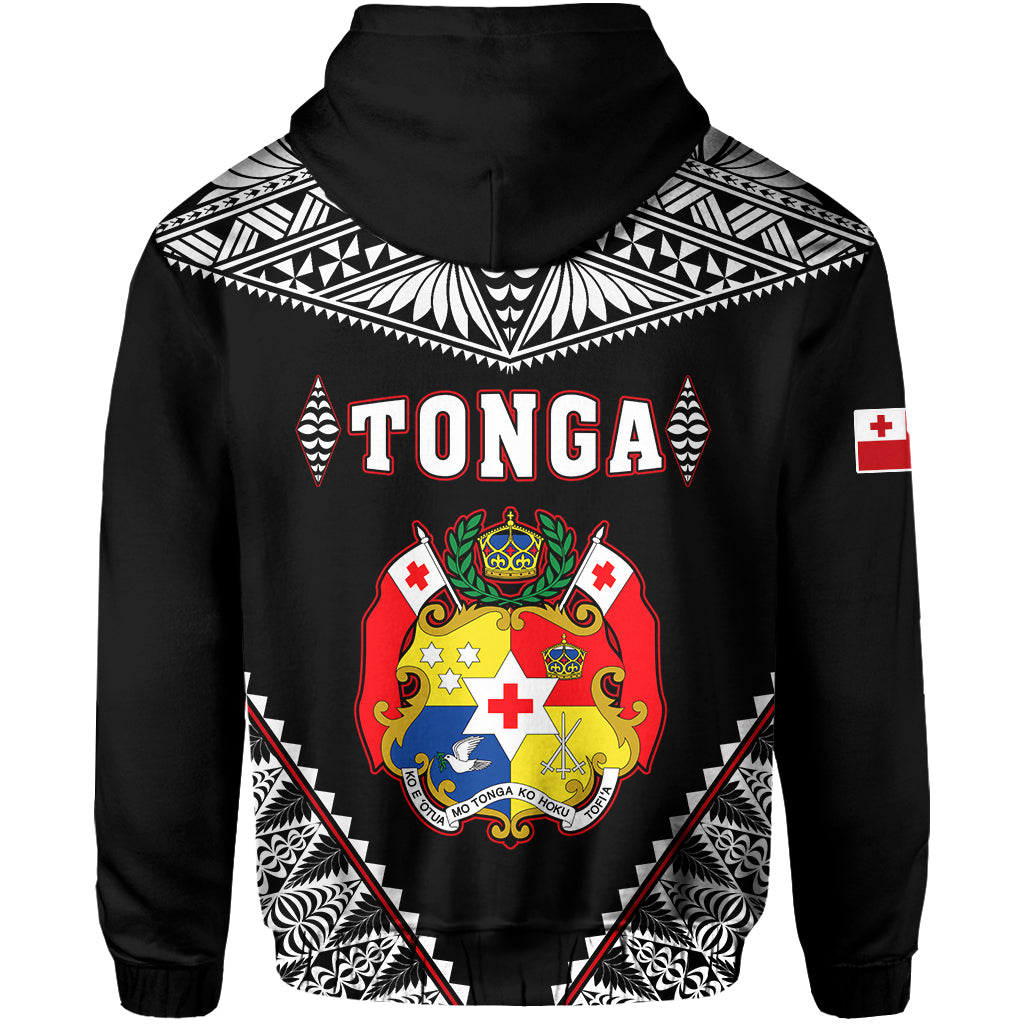 Tonga Hoodie Tongan Kupesi Pattern LT13 - Polynesian Pride