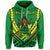 Custom Cook Islands Rugby Hoodie Simple Polynesian LT13 Unisex Green - Polynesian Pride