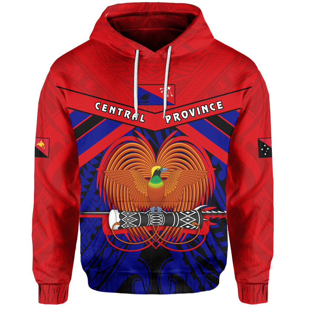 Central Province Hoodie Papua New Guinea LT13 Unisex Red - Polynesian Pride