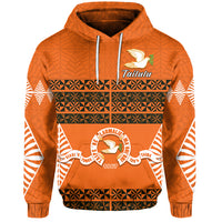 Custom Tailulu College Hoodie Tonga Pattern Class Year and Your Text LT13 - Polynesian Pride