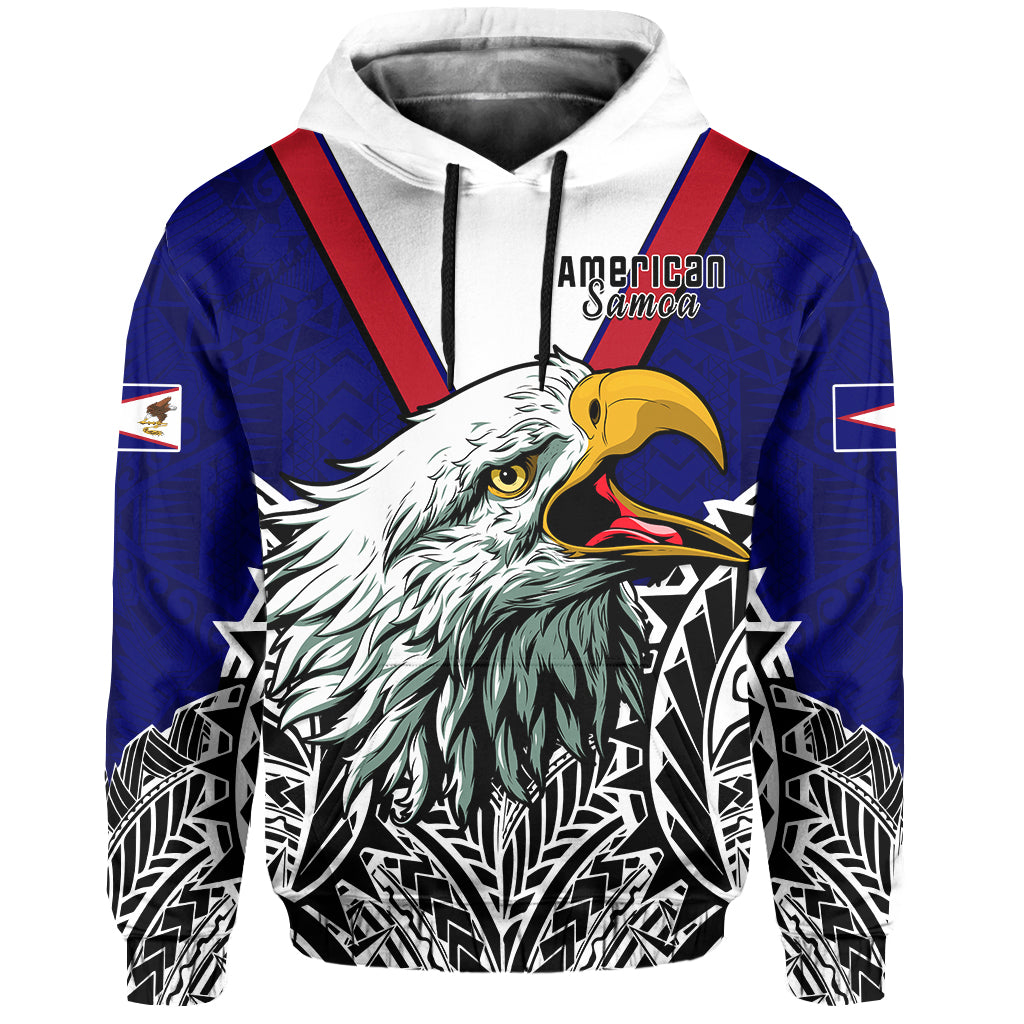 American Samoa Hoodie Bald Eagle Mix Polynesian LT13