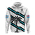 (Custom Text and Number) Fiji Rugby Tapa Pattern Fijian 7s White Hoodie LT14 Pullover Hoodie White - Polynesian Pride