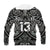 (Custom Text and Number) New Zealand Silver Fern Rugby Hoodie All Black NZ Maori Pattern LT13 - Polynesian Pride