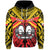 Custom Marquesas Islands Zip Hoodie the One and Only LT13 Unisex Red - Polynesian Pride