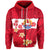 Tahiti Polynesian Zip Hoodie Mythical Destination LT13 Unisex Red - Polynesian Pride