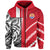 Tahiti Unique Zip Hoodie Polynesia Pattern LT13 Unisex Red - Polynesian Pride