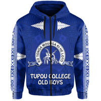 Custom Tupou College Zip Hoodie Always Proud of Old Boys Toloa LT13 - Polynesian Pride