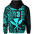 (Custom Text and Number) Hawaii Day Kakau Hoodie Proud To Be Hawaiian Turquoise King Kamehameha and Kanaka Maoli LT13 - Polynesian Pride