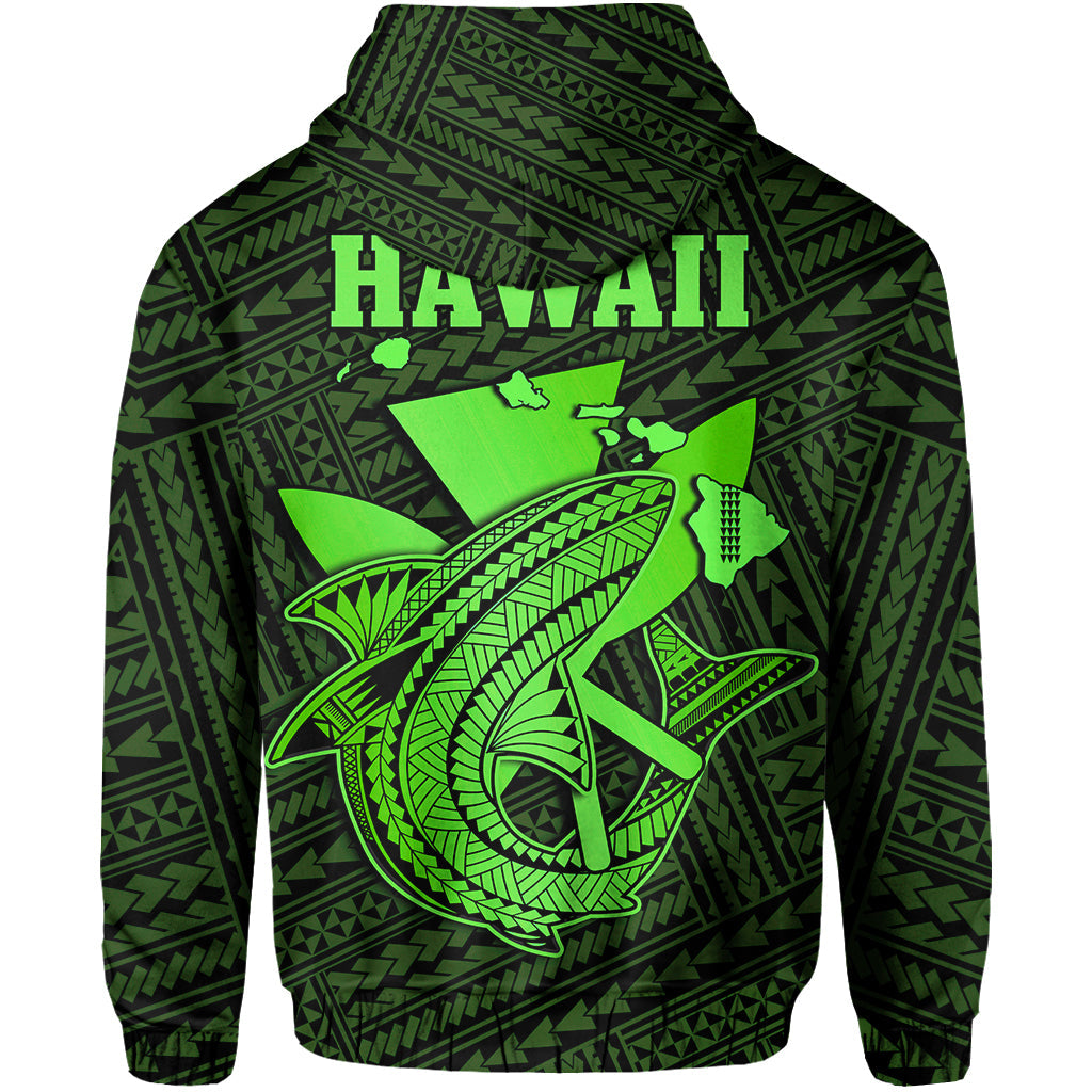 Custom Hawaii Hoodie Kakau Kanaka Maoli Combine Polynesian Shark Ver.02 LT14 - Polynesian Pride