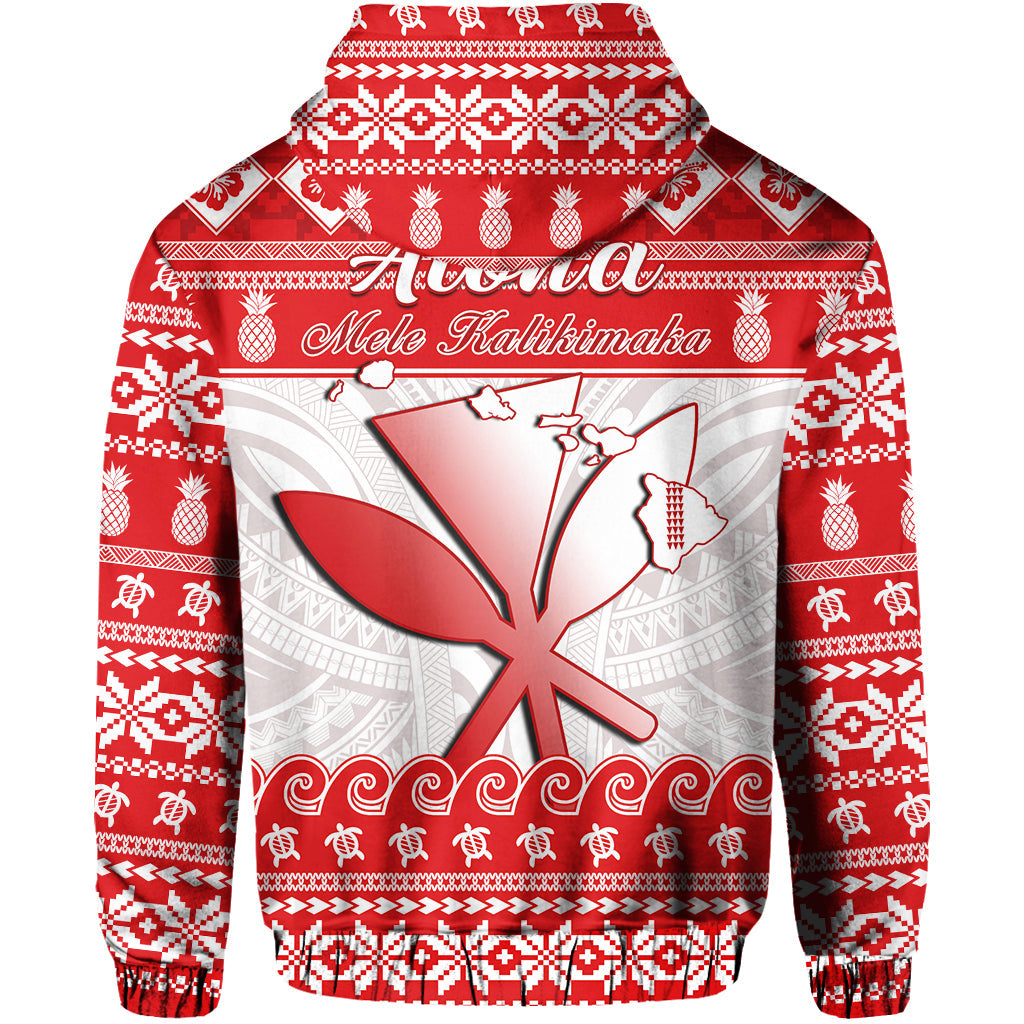 Hawaii Christmas Hoodie Kanaka Polynesian Santa Claus Mele Kalikimaka LT14 - Polynesian Pride