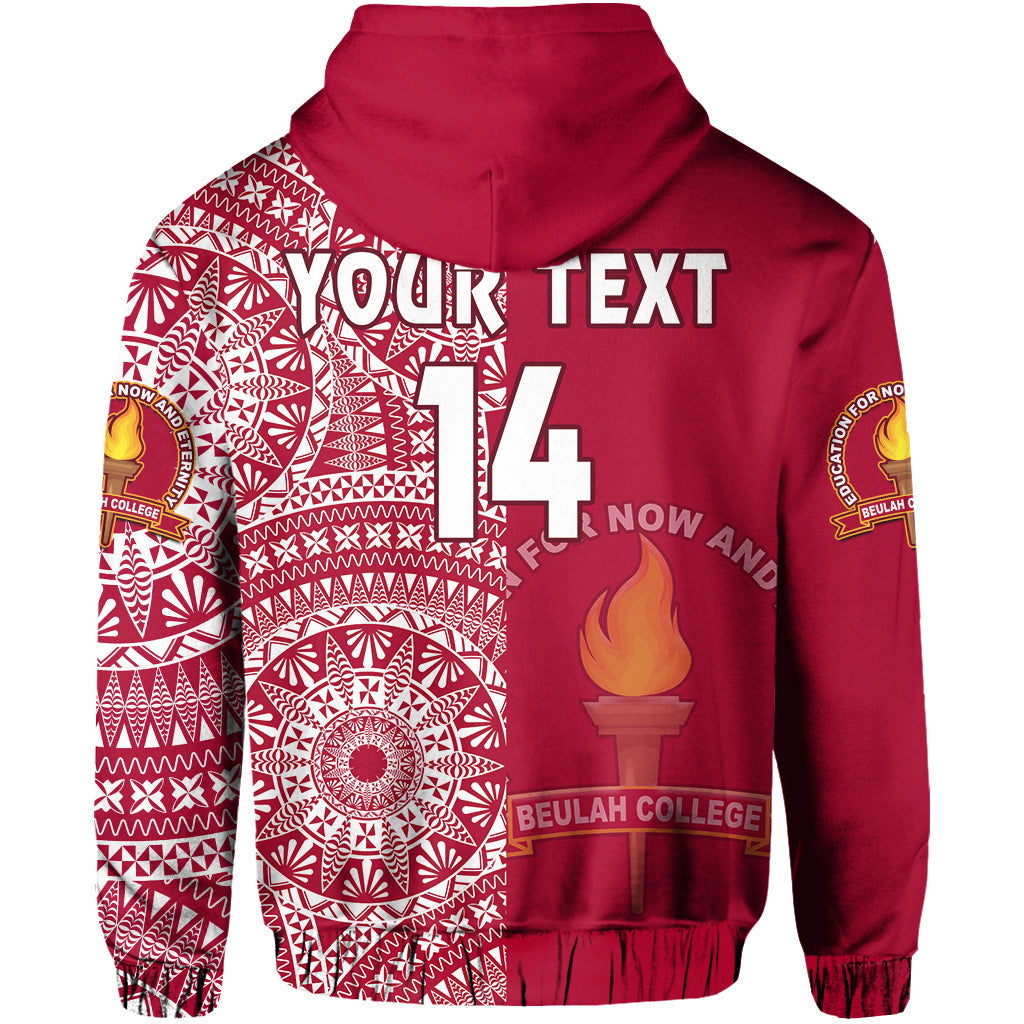 (Custom Text and Number) Beulah Tonga College Hoodie Class of Year Tongan Ngatu Pattern LT14 - Polynesian Pride
