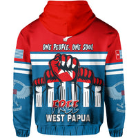 Free West Papua Hoodie One People One Soul Strong West Papuan LT13 - Polynesian Pride