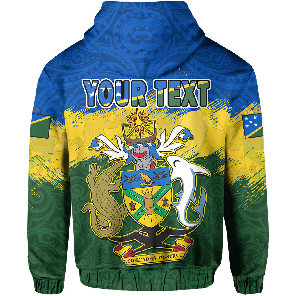 Solomon Islands Hoodie Happy 44th Independence Anniversary Polynesian Pattern LT14 - Polynesian Pride