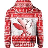 Custom Hawaii Christmas Hoodie Kanaka Polynesian Santa Claus Mele Kalikimaka LT14 - Polynesian Pride