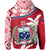 Samoa Hoodie Samoan Coat of Arms With Coconut Red Style LT14 - Polynesian Pride