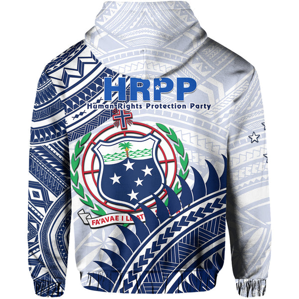 HRPP Samoa Hoodie Samoan Coat of Arms Polynesian Pattern LT14