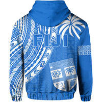 Fiji Rugby Sevens Hoodie Fijian 7s Tapa Polynesian Blue Ver.01 LT13 - Polynesian Pride