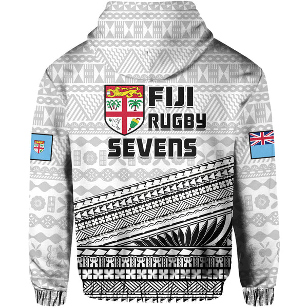 Fiji Rugby Sevens Off Shoulder Sweater Fijian 7s Tapa Polynesian Blue Ver.01 LT13 main image 0