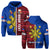 Custom Philippines Hoodie Pilipinas Sun Mix Polynesian Pattern LT14 Hoodie Red - Polynesian Pride