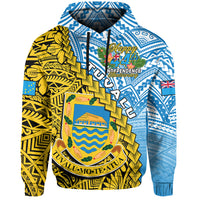 Tuvalu 1978 Hoodie Happy 44th Independence Anniversary Polynesian Pattern LT14 Hoodie Yellow - Polynesian Pride