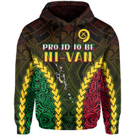 (Custom Text and Number) Vanuatu Indigenous Hoodie Proud To Be Ni Vanuatu Polynesian Pattern LT13 - Polynesian Pride