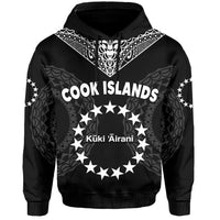 Custom Islands Hoodie Circle Pattern Mix Sea Turtle Black Version LT14 - Polynesian Pride
