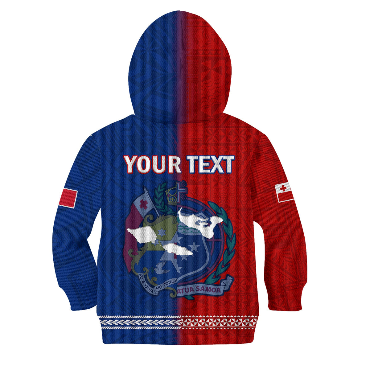 (Custom Personalised) TokoUso Hoodie KID Tonga and Samoa United We Stand Divided We Fall LT14 - Polynesian Pride
