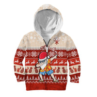 Hawaii Mele Kalikimaka Hoodie KID Dabbing Santa Red Merry Christmas LT14 - Polynesian Pride