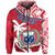 Samoa Hoodie Samoan Coat of Arms With Coconut Red Style LT14 Zip Hoodie Red - Polynesian Pride
