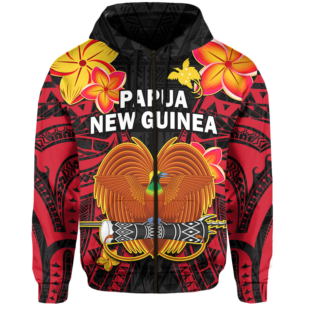 Custom Papua New Guinea Hoodie PNG Bird of Paradise Polynesian Pattern LT14 - Polynesian Pride