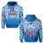 (Custom Text and Number) Samoa Rugby Hoodie Personalise Toa Samoa Polynesian Pacific Blue Version LT14 Pullover Hoodie Blue - Polynesian Pride