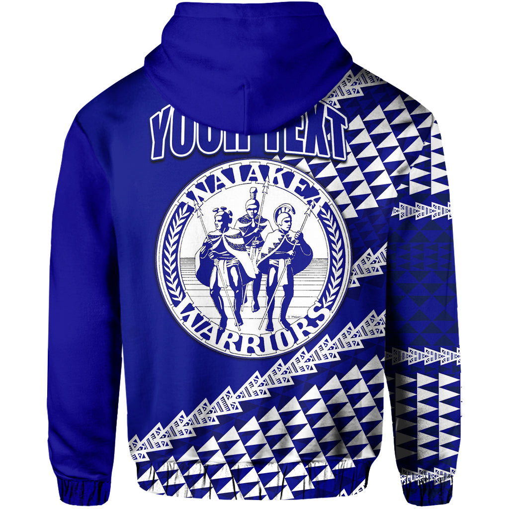 Custom Waiakea High School Hawaii Hoodie Navy Blue LT6 - Polynesian Pride