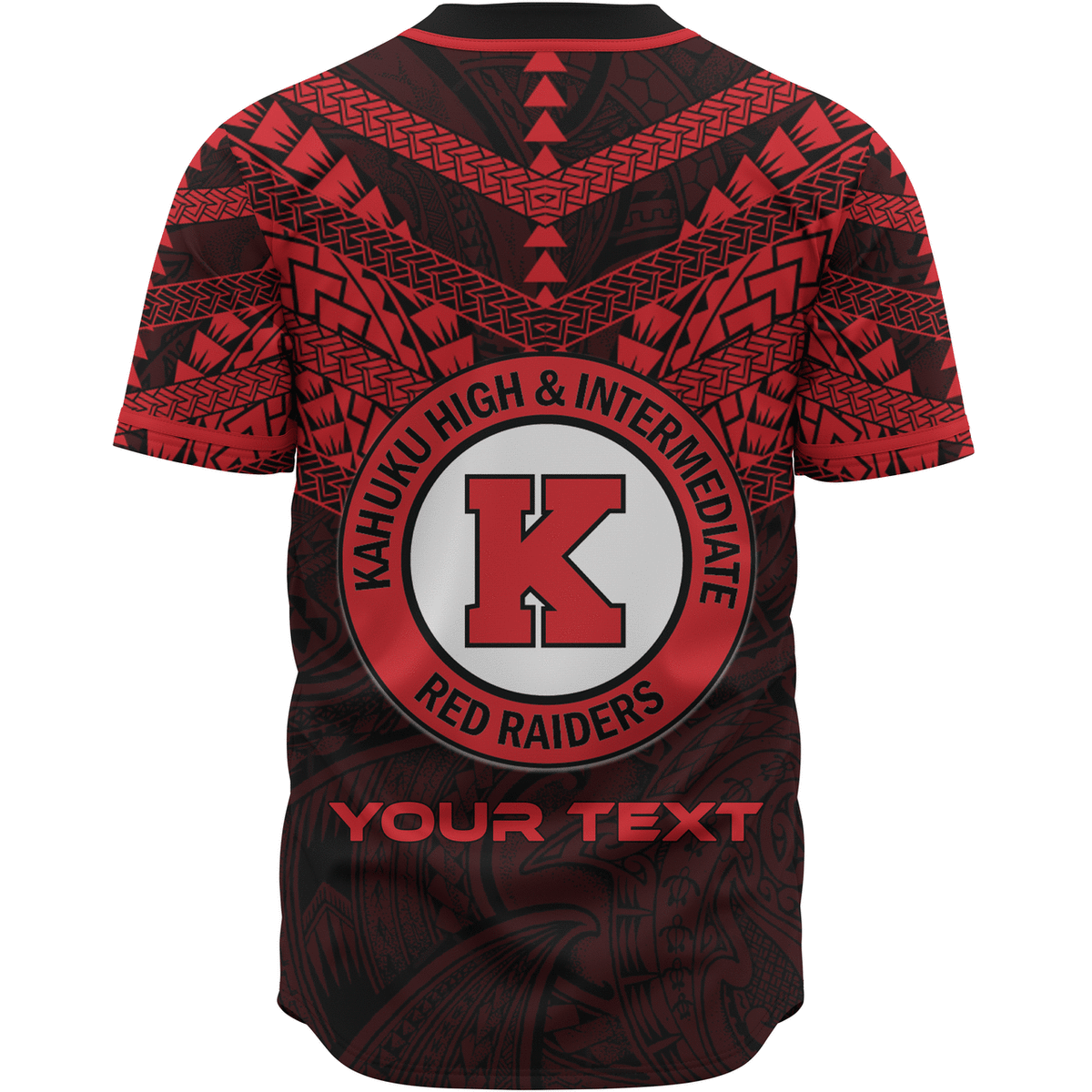 Hawaii Custom Personalised Baseball Shirt - Kahuku High And Intermediate School Logo LT10 - Polynesian Pride