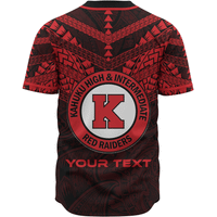 Hawaii Custom Personalised Baseball Shirt - Kahuku High And Intermediate School Logo LT10 - Polynesian Pride