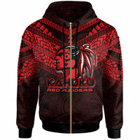 Hawaii Custom Hoodie Kahuku High and Intermediate School Logo LT10 - Polynesian Pride