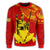 Hawaiian King Kanaka Map Polynesian Sweatshirt - Royal - Hala Style - AH - Polynesian Pride