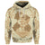 Custom Hawaii Anchor Hibiscus Flower Vintage Hoodie Beige - Polynesian Pride