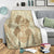 Hawaii Anchor Hibiscus Flower Vintage Premium Blankets - AH - Beige - Polynesian Pride