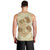 Hawaii Anchor Hibiscus Flower Vintage Tank Top - AH - Beige - Polynesian Pride