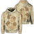 Hawaiian Anchor Hibiscus Flower Vintage Hoodie Beige Unisex Art - Polynesian Pride