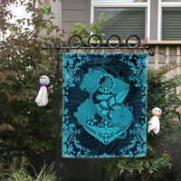 Hawaii Anchor Hibiscus Flower Vintage Flag - AH - Blue - Polynesian Pride