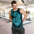 Hawaii Anchor Hibiscus Flower Vintage Tank Top - AH - Blue - Polynesian Pride