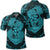 Hawaii Anchor Hibiscus Flower Vintage Polo Shirt Blue Unisex Black - Polynesian Pride