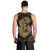 Hawaii Anchor Hibiscus Flower Vintage Tank Top - AH - Gold - Polynesian Pride