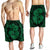 Hawaii Anchor Hibiscus Flower Vintage Men's Shorts - AH - Green - Polynesian Pride