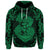Custom Hawaii Anchor Hibiscus Flower Vintage Hoodie Green - Polynesian Pride
