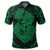 Hawaii Anchor Hibiscus Flower Vintage Polo Shirt Green - Polynesian Pride