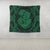Hawaii Anchor Hibiscus Flower Vintage Tapestry - AH - Green - Polynesian Pride