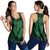 Hawaii Anchor Hibiscus Flower Vintage Racerback Tank - AH - Green Black - Polynesian Pride